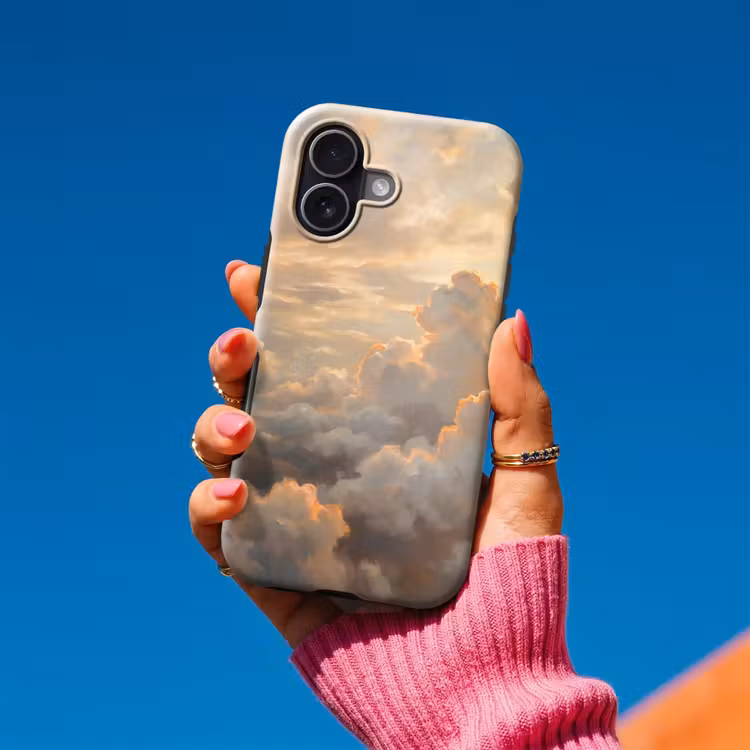 Wolken - Zonsondergang - Natuur - Abstract - Goud Toughcase MagSafe Apple iPhone 17 klein -Sfeer1V