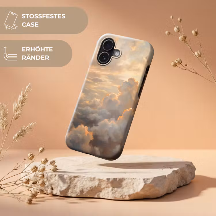 Wolken - Zonsondergang - Natuur - Abstract - Goud Toughcase MagSafe Apple iPhone 17 klein -USP_RandenV_DE