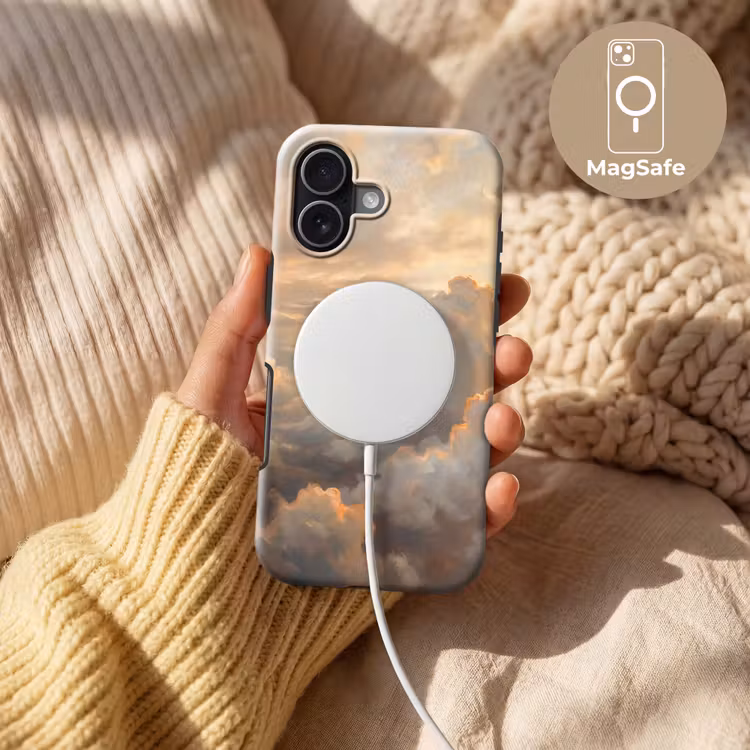 Wolken - Zonsondergang - Natuur - Abstract - Goud Toughcase MagSafe Apple iPhone 17 klein -USP_MagsafeV