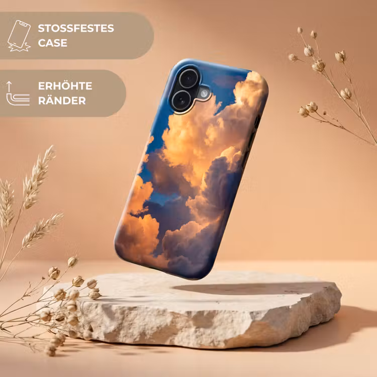 Wolken - Zonsondergang - Natuur - Oranje - Blauw Toughcase MagSafe Apple iPhone 17 klein -USP_RandenV_DE
