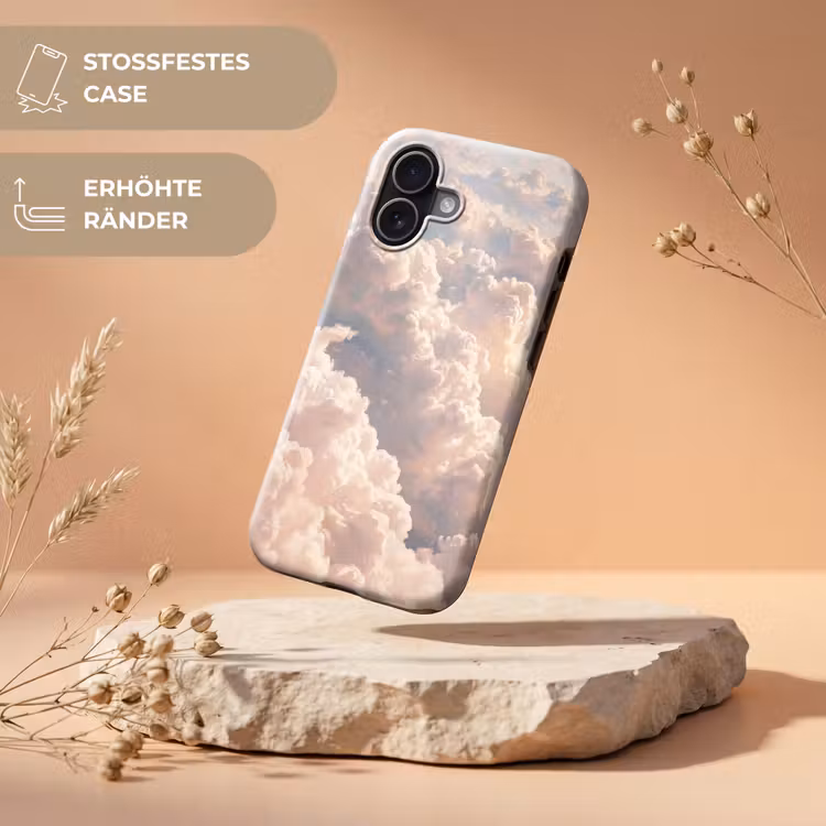 Wolken - Zonsondergang - Natuur - Pastel - Roze Toughcase MagSafe Apple iPhone 17 klein -USP_RandenV_DE
