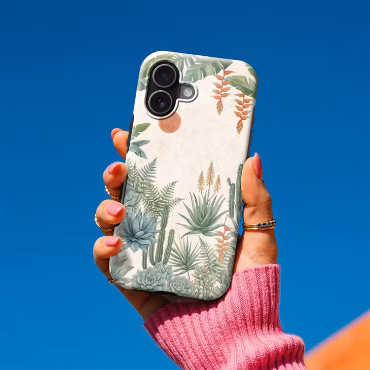 Woestijn - Planten - Groen Toughcase MagSafe Apple iPhone 17 klein -Sfeer1V
