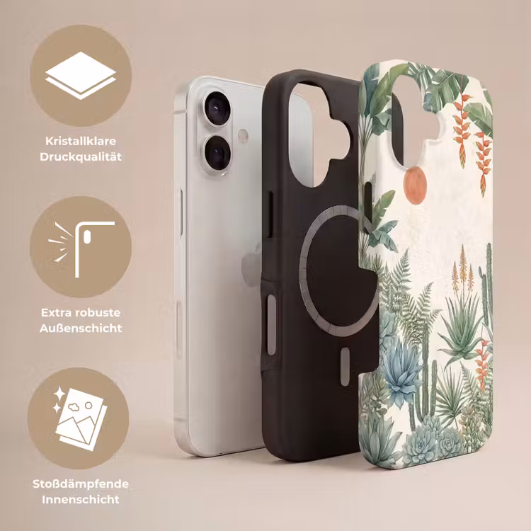 Woestijn - Planten - Groen Toughcase MagSafe Apple iPhone 17 klein -USP_Lagen_DE