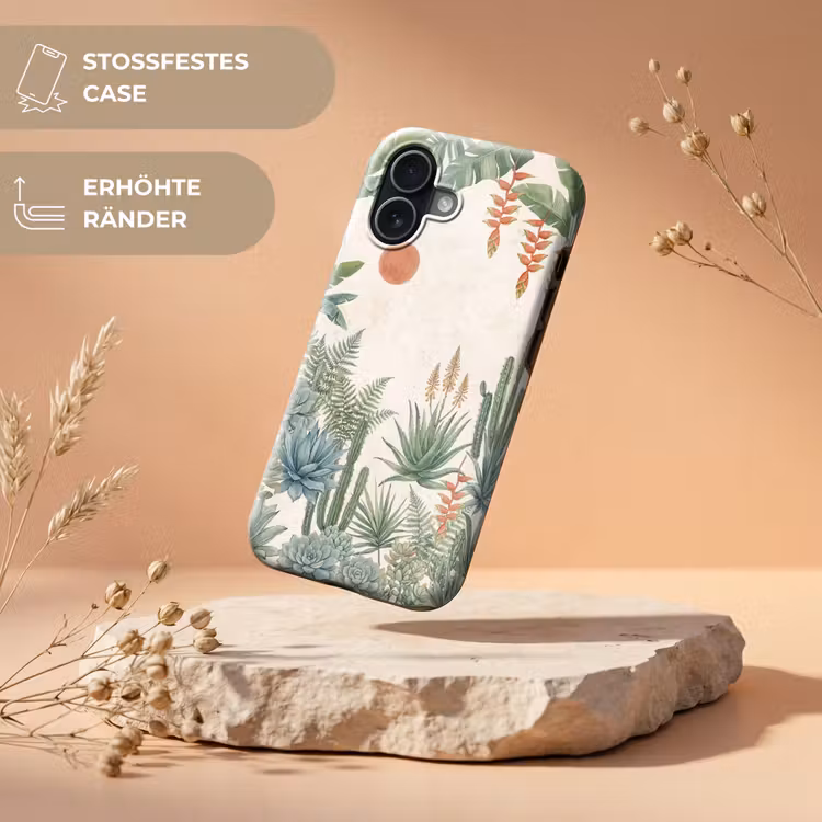 Woestijn - Planten - Groen Toughcase MagSafe Apple iPhone 17 klein -USP_RandenV_DE