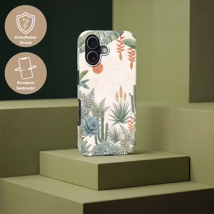 Woestijn - Planten - Groen Toughcase MagSafe Apple iPhone 17 klein -USP_PrintM_DE