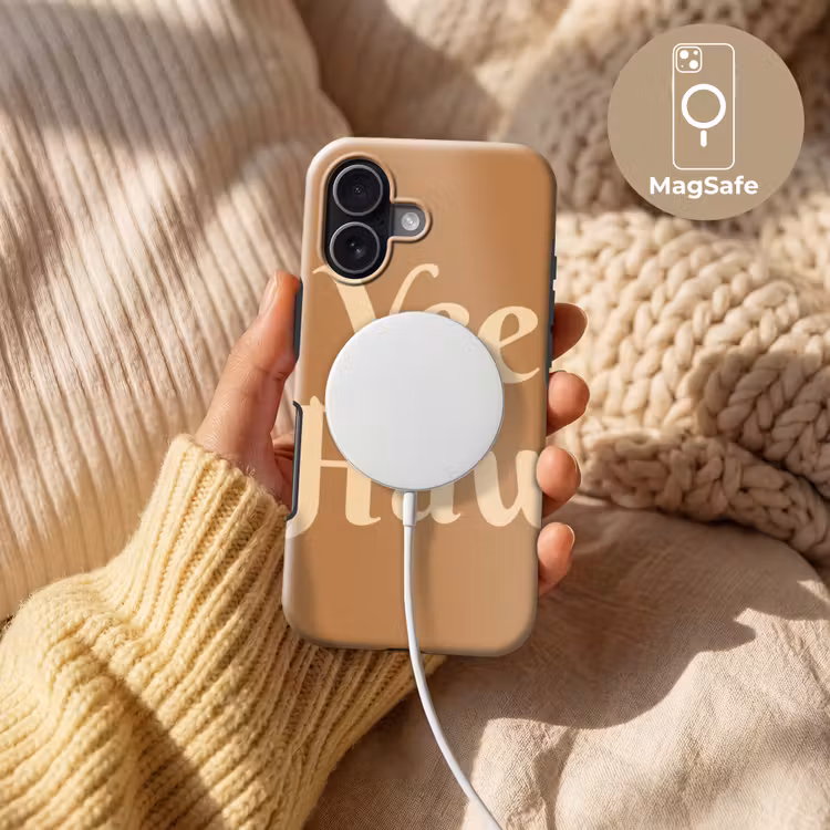 Yee haw - Bruin - Minimalistisch Toughcase MagSafe Apple iPhone 17 klein -USP_MagsafeV