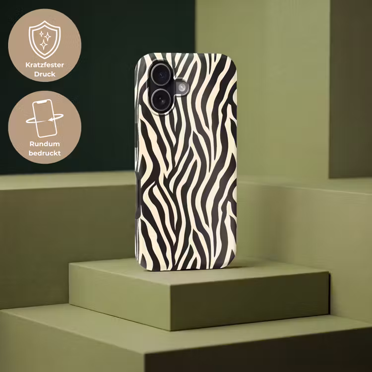 Zebra - Print - Klassiek - Zwart Toughcase MagSafe Apple iPhone 17 klein 1017 -USP_PrintM_DE
