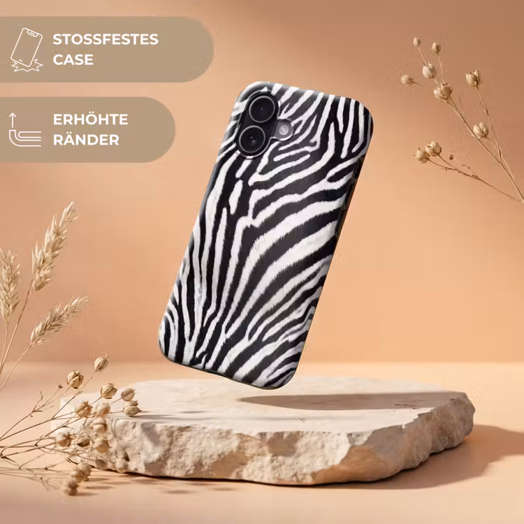 Zebra - Vacht - Klassiek - Zwart - Wit Toughcase MagSafe Apple iPhone 17 klein -USP_RandenV_DE