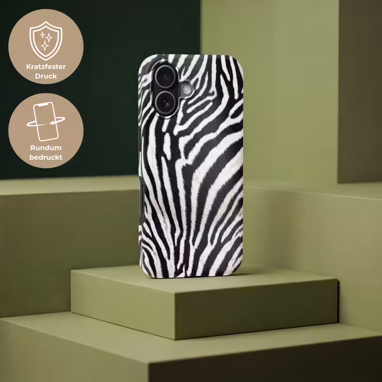 Zebra - Vacht - Klassiek - Zwart - Wit Toughcase MagSafe Apple iPhone 17 klein -USP_PrintM_DE