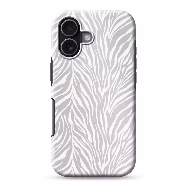 Zebra - Motief - Grijs Toughcase MagSafe Apple iPhone 17 klein 1017 -3d