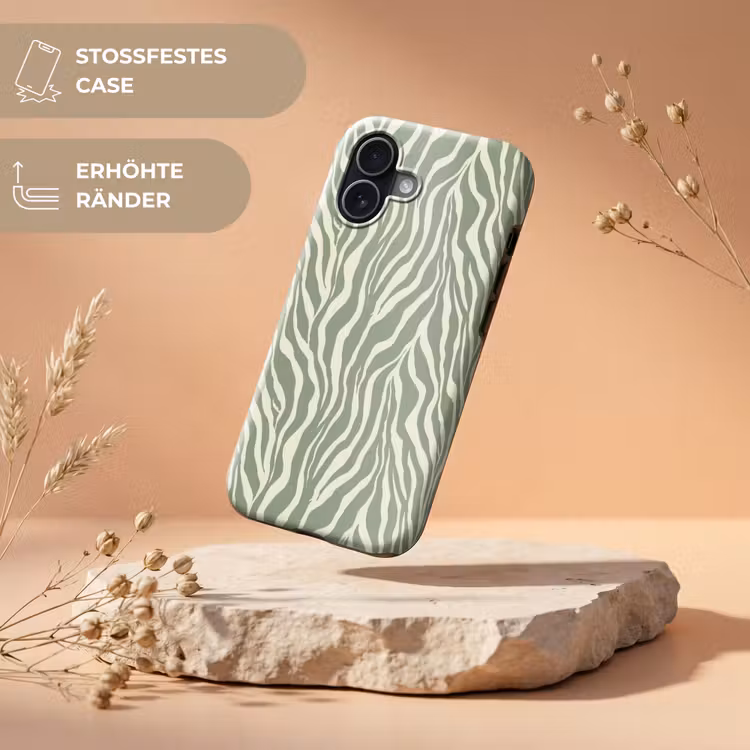 Zebra - Motief - Groen Toughcase MagSafe Apple iPhone 17 klein 1017 -USP_RandenV_DE