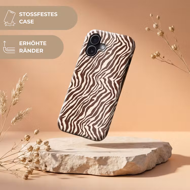 Zebra - Patroon - Zwart - Wit Toughcase MagSafe Apple iPhone 17 klein 1017 -USP_RandenV_DE