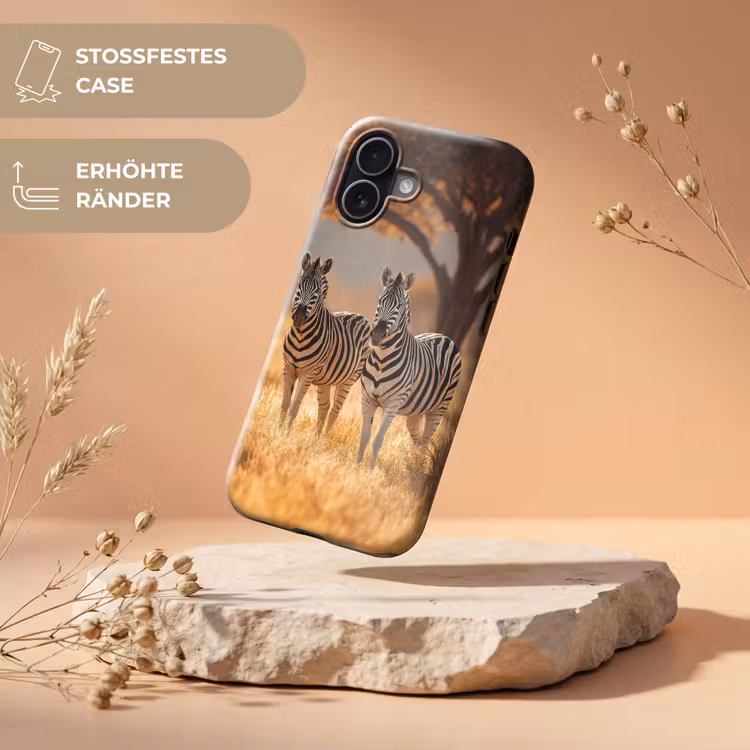 Zebra's - Savannelandschap - Gras Toughcase MagSafe Apple iPhone 17 klein -USP_RandenV_DE