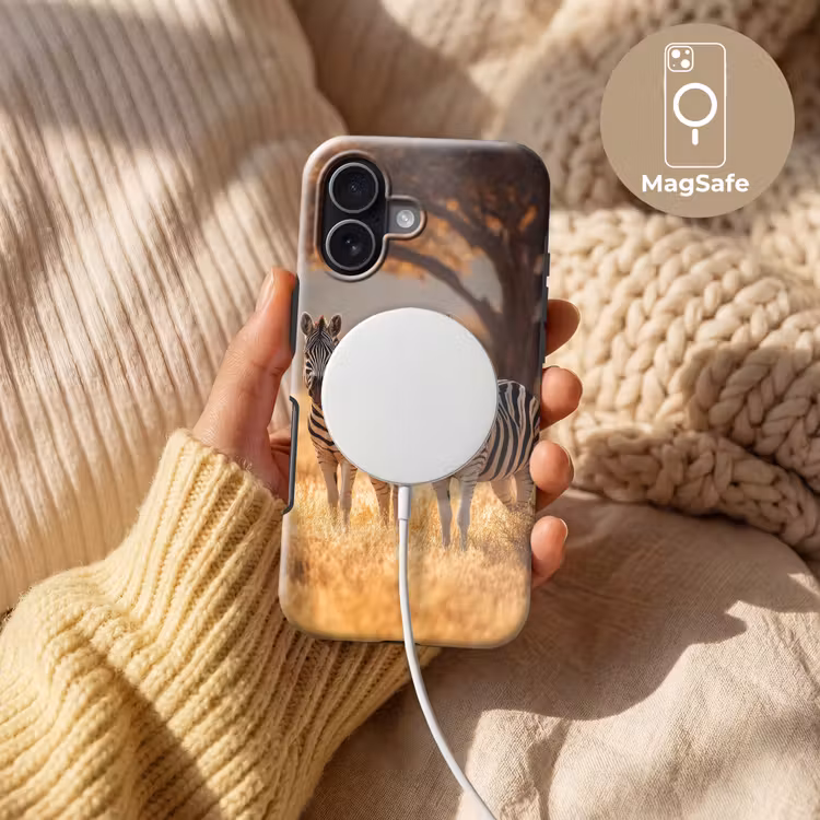 Zebra's - Savannelandschap - Gras Toughcase MagSafe Apple iPhone 17 klein -USP_MagsafeV