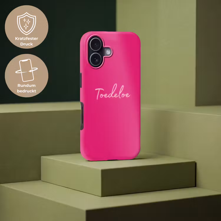 Toedeloe - Roze Toughcase MagSafe Apple iPhone 17 klein -USP_PrintM_DE