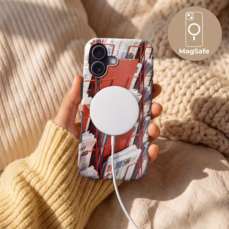 Kranten - Rek - Stedelijk - Dagelijks leven - Rood Toughcase MagSafe Apple iPhone 17 klein -USP_MagsafeV