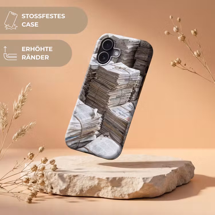 Kranten - Stapels - Touw - Informatie - Vintage Toughcase MagSafe Apple iPhone 17 klein -USP_RandenV_DE