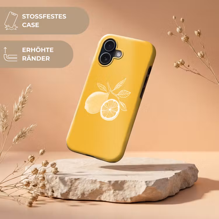 Citroenen - Illustratie - Minimalistisch - Geel Toughcase MagSafe Apple iPhone 17 klein -USP_RandenV_DE