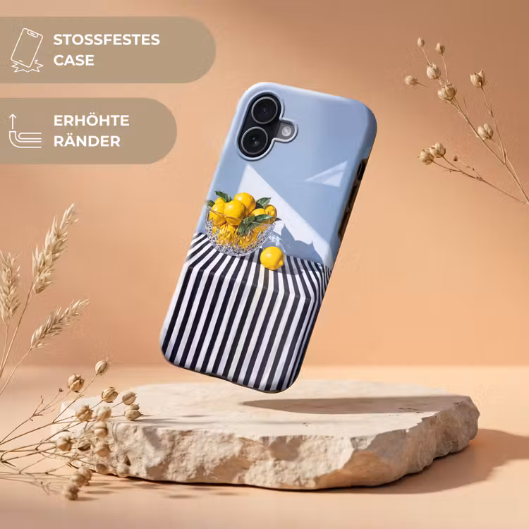 Handyhülle Toughcase - Zitronen – Obst – Gelb - Citroenen - Fruit - Geel Toughcase MagSafe Apple iPhone 17 klein
