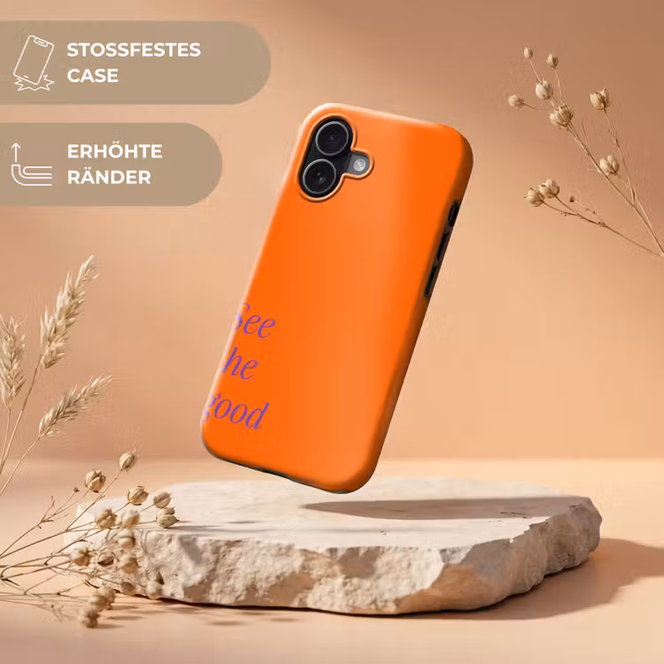 See te good - Paars - Oranje Toughcase MagSafe Apple iPhone 17 klein -USP_RandenV_DE