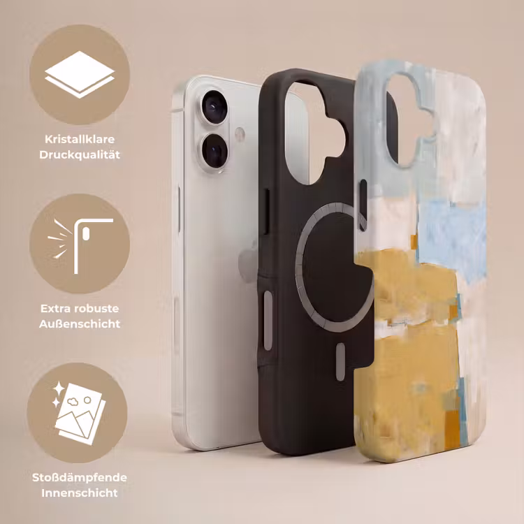 Abstract - Kleuren - Kunst - Modern - Blauw Toughcase MagSafe Apple iPhone 17 klein -USP_Lagen_DE