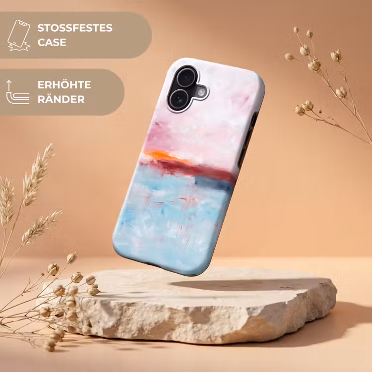 Abstract - Kleuren - Modern - Kunst - Roze Toughcase MagSafe Apple iPhone 17 klein -USP_RandenV_DE