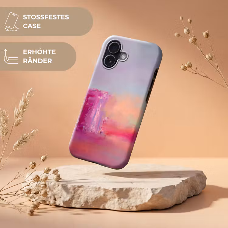 Abstract - Kleuren - Modern - Roze Toughcase MagSafe Apple iPhone 17 klein -USP_RandenV_DE