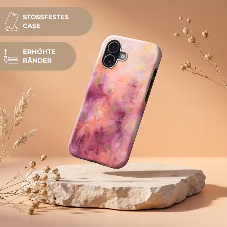 Abstract - Kleuren - Modern - Roze - Paars Toughcase MagSafe Apple iPhone 17 klein -USP_RandenV_DE