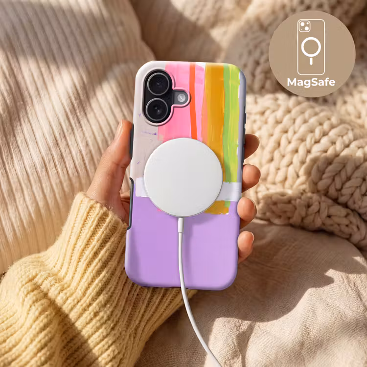 Abstract - Kleurrijk - Vormen - Modern - Kunst Toughcase MagSafe Apple iPhone 17 klein -USP_MagsafeV