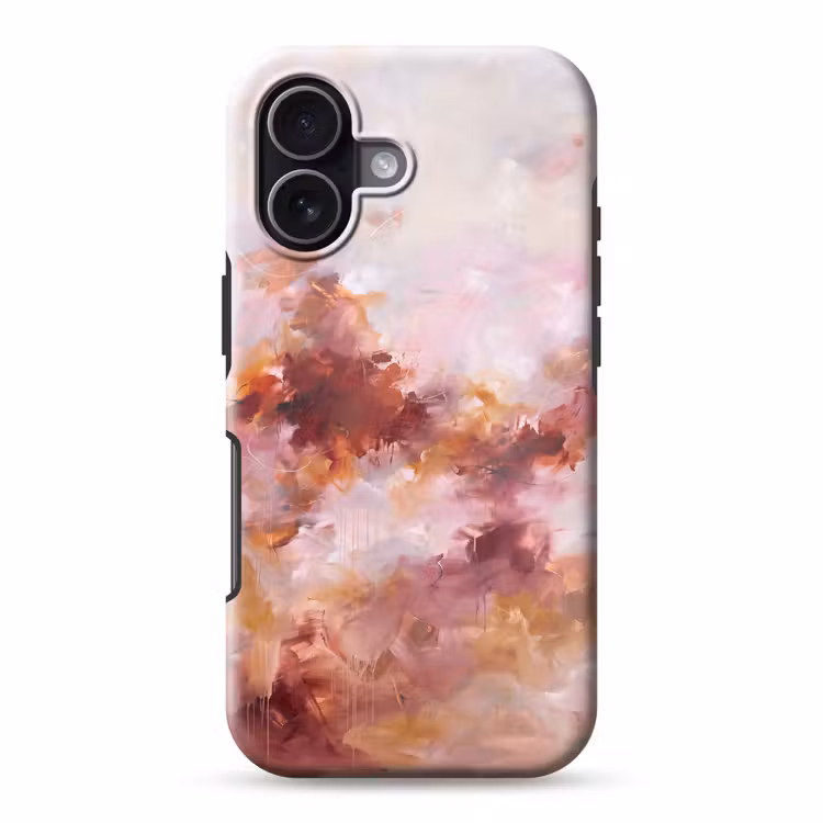 Abstract - Kleurrijk - Kunst - Modern - Roze-Rood Toughcase MagSafe Apple iPhone 17 klein -3d