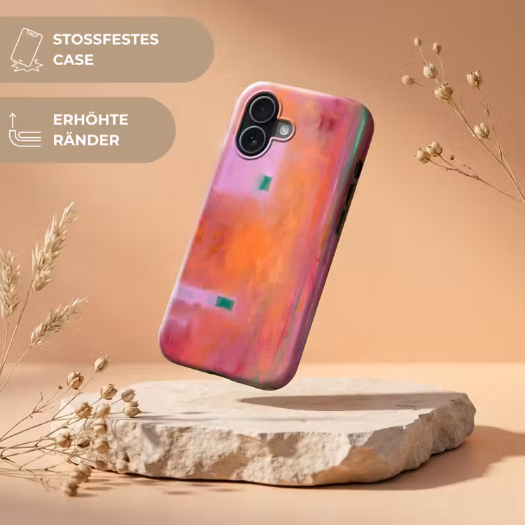Abstract - Vlakken - Kunst - Modern - Oranje Toughcase MagSafe Apple iPhone 17 klein -USP_RandenV_DE