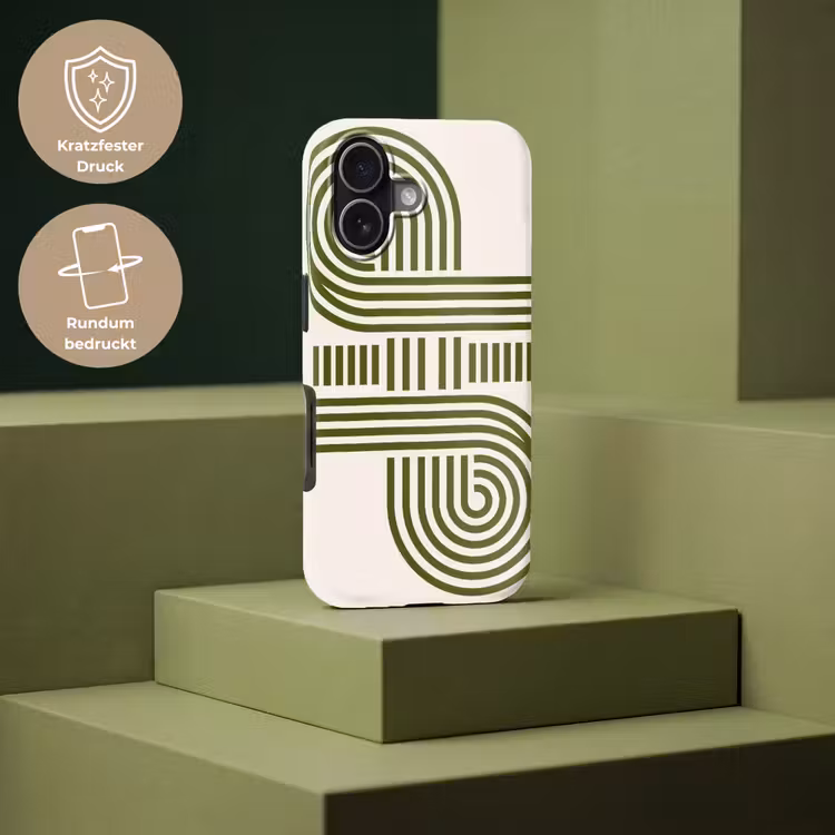Abstract - Vormen - Modern - Groen Toughcase MagSafe Apple iPhone 17 klein -USP_PrintM_DE