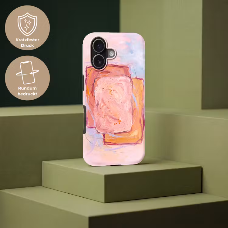 Abstract - Vormen - Modern - Roze Toughcase MagSafe Apple iPhone 17 klein -USP_PrintM_DE