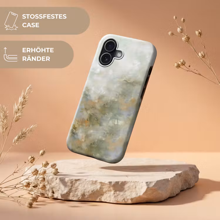 Abstract - Groen - Beige - Modern - Kunst Toughcase MagSafe Apple iPhone 17 klein -USP_RandenV_DE
