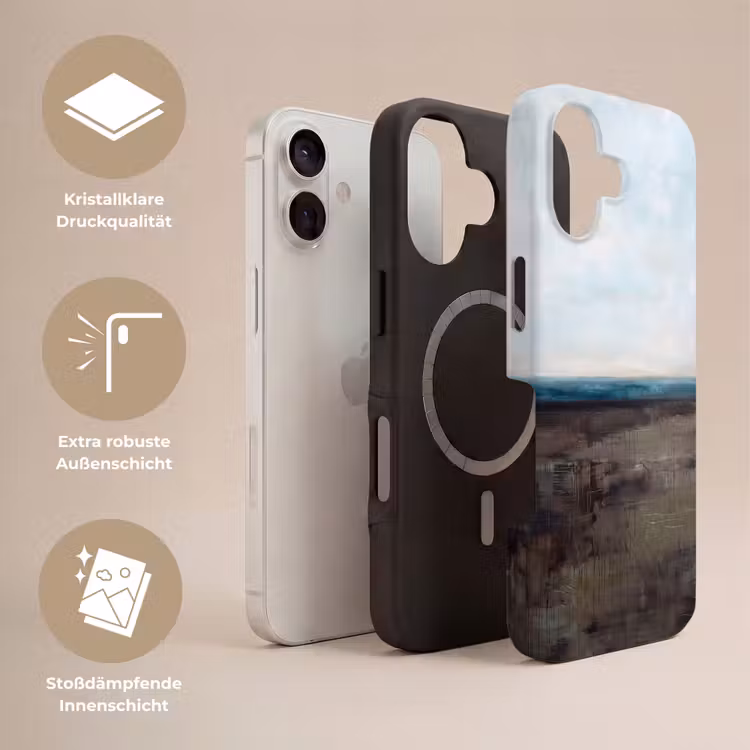 Abstract - Landschap - Horizon - Blauw - Modern Toughcase MagSafe Apple iPhone 17 klein -USP_Lagen_DE