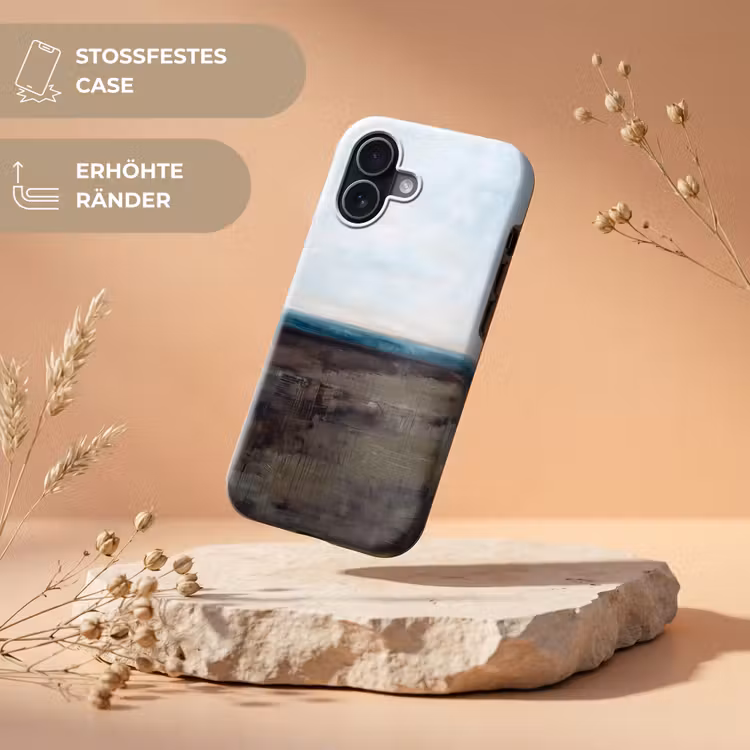 Abstract - Landschap - Horizon - Blauw - Modern Toughcase MagSafe Apple iPhone 17 klein -USP_RandenV_DE