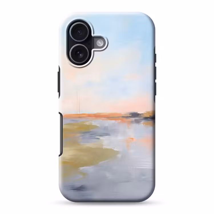 Abstract - Landschap - Horizon - Modern - Kleurrijk Toughcase MagSafe Apple iPhone 17 klein -3d