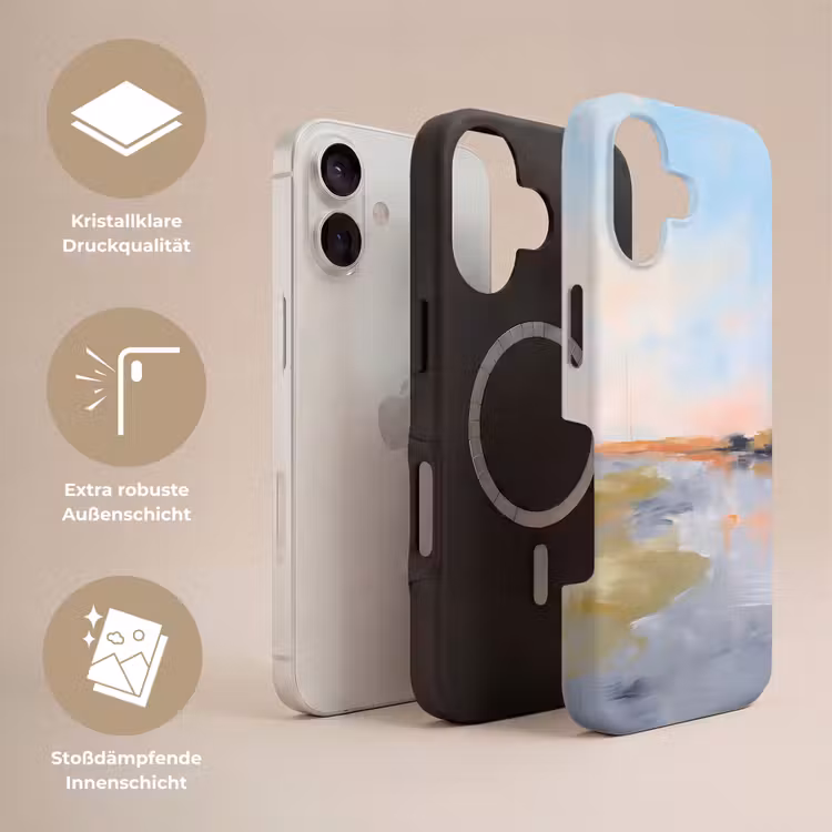 Abstract - Landschap - Horizon - Modern - Kleurrijk Toughcase MagSafe Apple iPhone 17 klein -USP_Lagen_DE