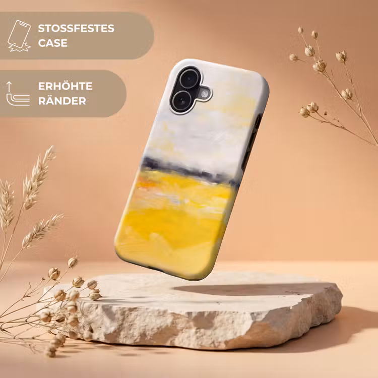 Abstract - Landschap - Modern - Geel Toughcase MagSafe Apple iPhone 17 klein -USP_RandenV_DE