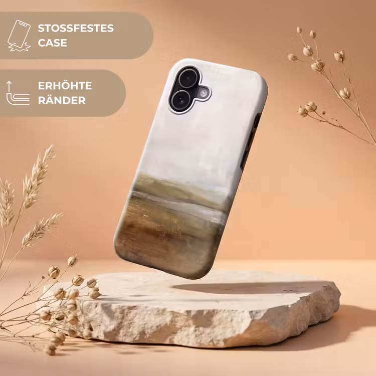 Abstract - Landschap - Natuur - Beige - Bruin Toughcase MagSafe Apple iPhone 17 klein -USP_RandenV_DE