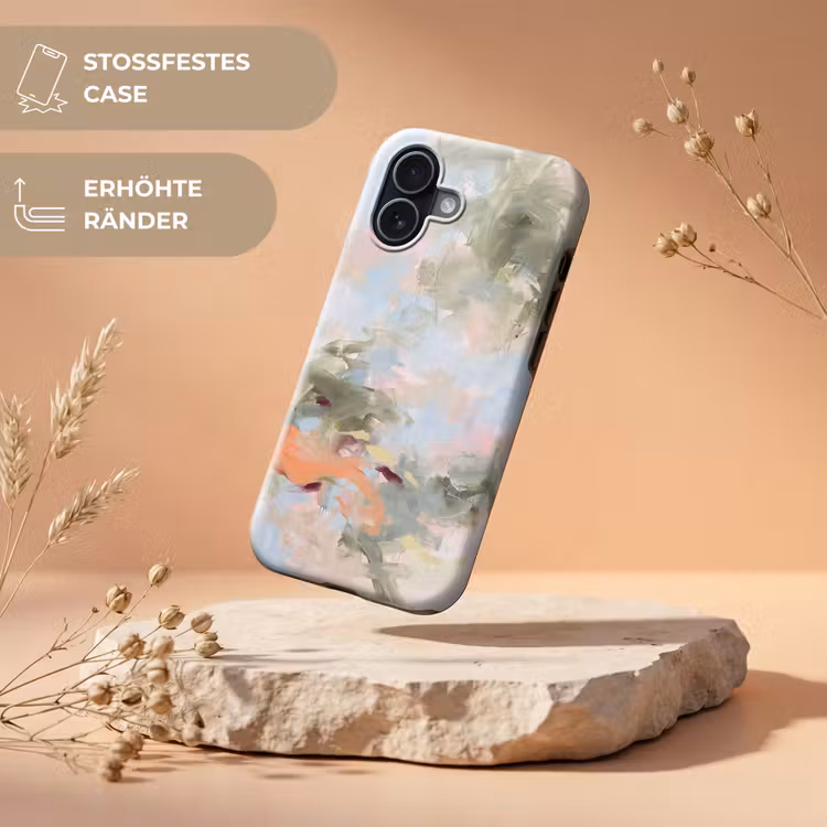 Abstract - Borstelstreken - Kunst - Modern - Pastel Toughcase MagSafe Apple iPhone 17 klein -USP_RandenV_DE