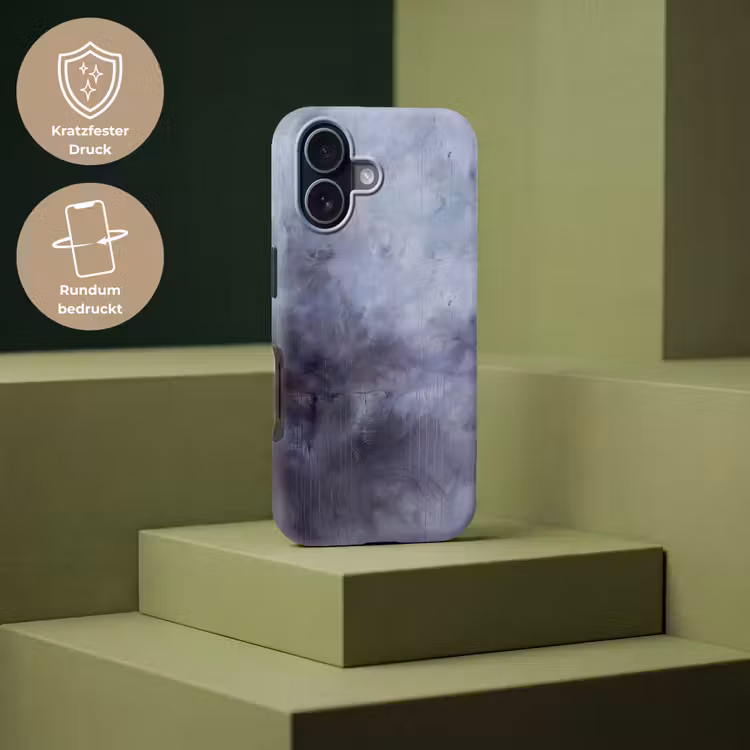 Abstract - Kwaststreken - Modern - Kunst - Grijs Toughcase MagSafe Apple iPhone 17 klein -USP_PrintM_DE