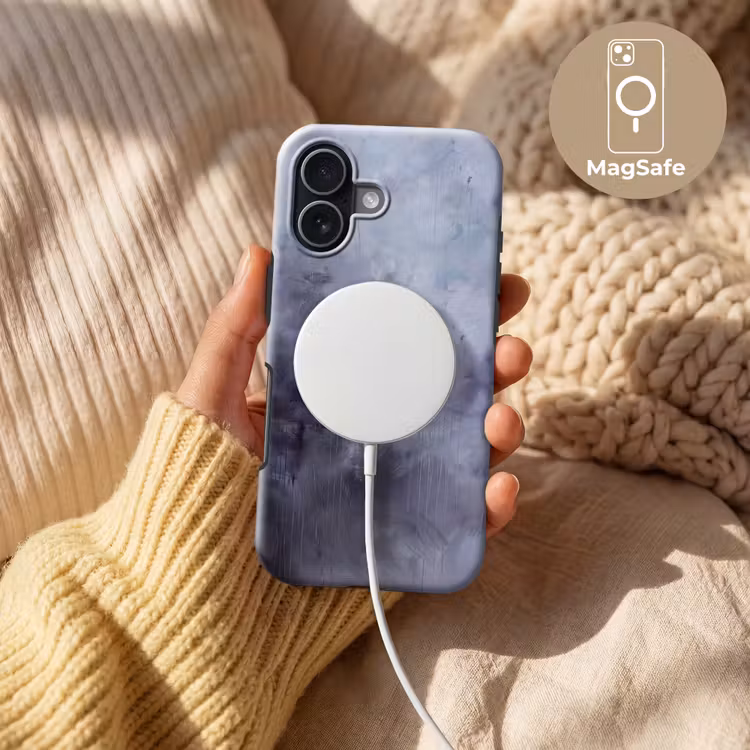 Abstract - Kwaststreken - Modern - Kunst - Grijs Toughcase MagSafe Apple iPhone 17 klein -USP_MagsafeV