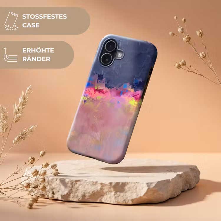 Abstract - Textuur - Kleuren - Modern - Roze Toughcase MagSafe Apple iPhone 17 klein -USP_RandenV_DE