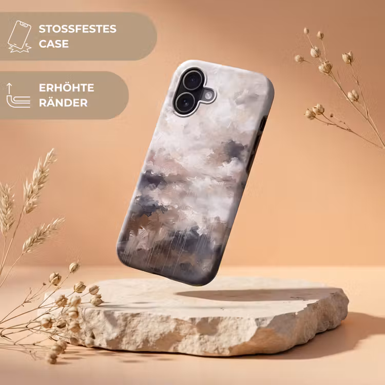 Abstract - Textuur - Kunst - Modern - Beige Toughcase MagSafe Apple iPhone 17 klein -USP_RandenV_DE