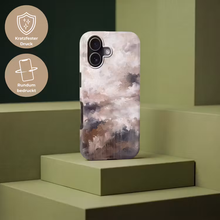 Abstract - Textuur - Kunst - Modern - Beige Toughcase MagSafe Apple iPhone 17 klein -USP_PrintM_DE