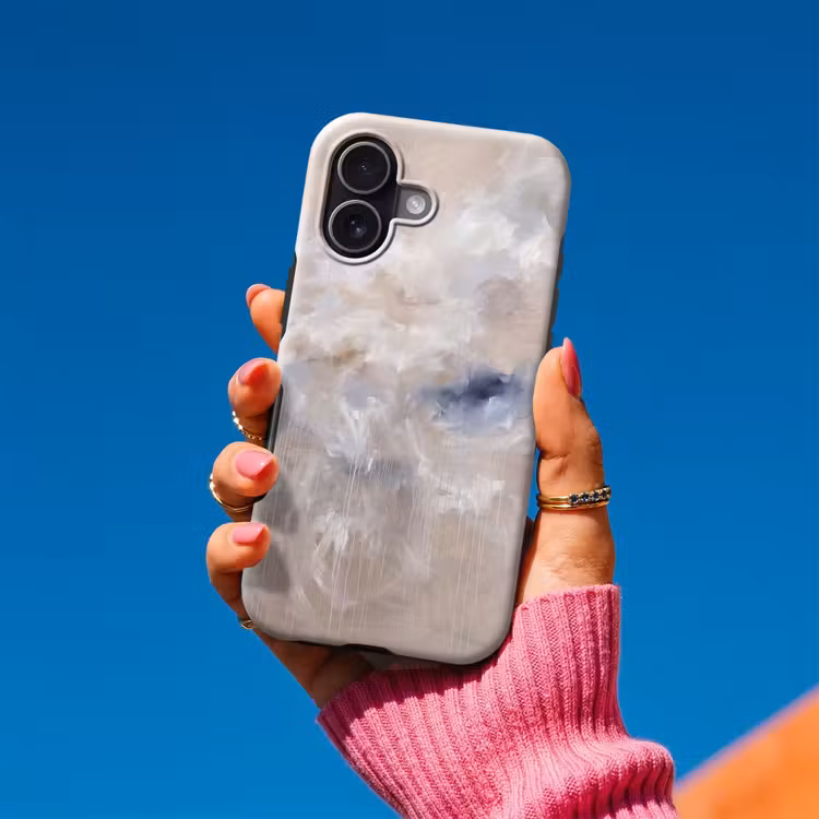 Abstract - Wolken - Sfeer - Modern - Beige Toughcase MagSafe Apple iPhone 17 klein -Sfeer1V