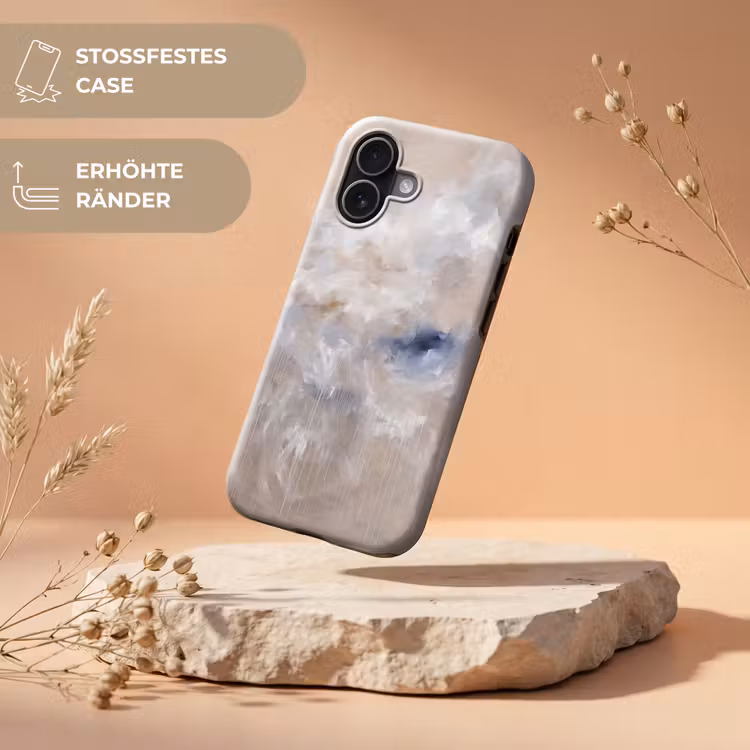 Abstract - Wolken - Sfeer - Modern - Beige Toughcase MagSafe Apple iPhone 17 klein -USP_RandenV_DE