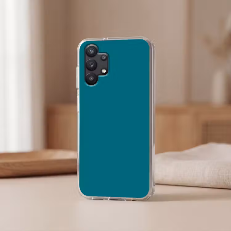 Tropical - Peacock - Blauw Telefoonhoesje Samsung Galaxy A32 5G klein 346 -sfeer2