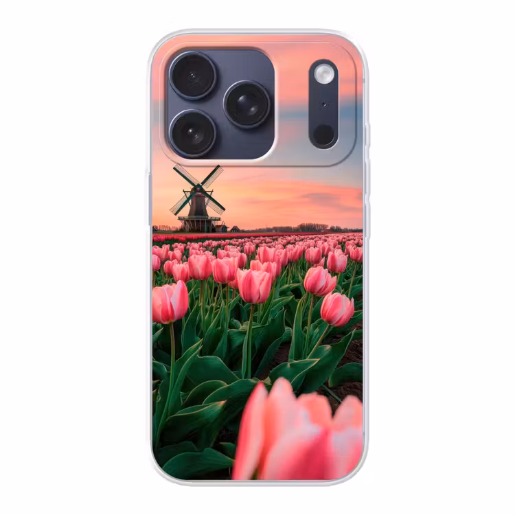 Tulpen - Molen - Nederland Telefoonhoesje iPhone 17 Pro klein -3d